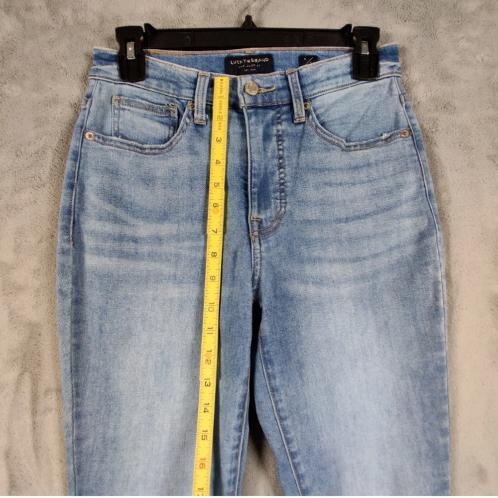 Lucky Brand Jeans. Women 4/27. Bridgette Skinny, High Rise, Denim Stretch Pants. - Picture 5 of 10